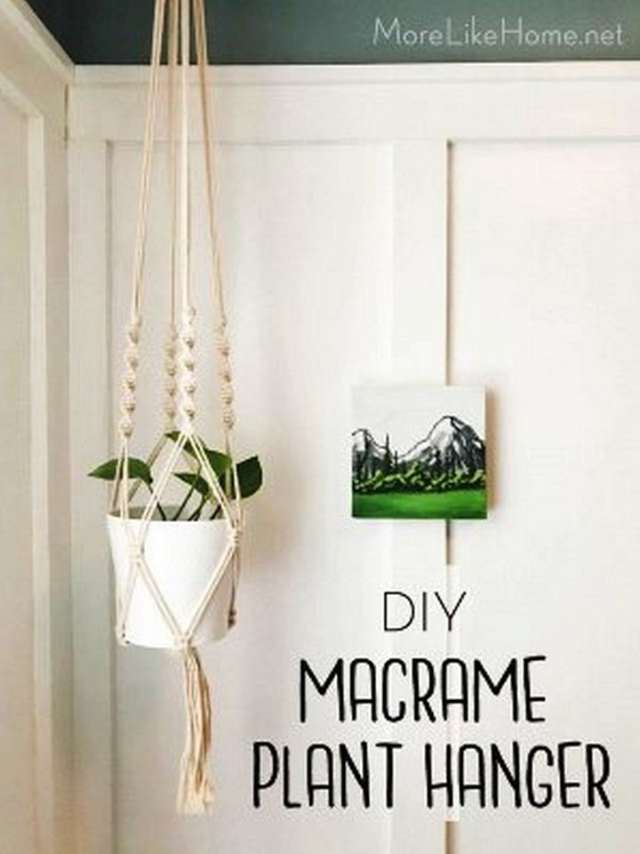 DIY Macrame Hanging Planter 30 Minute Project