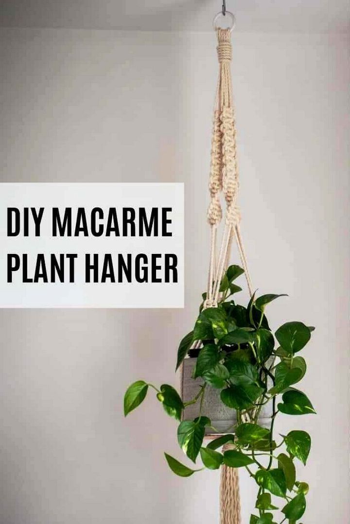DIY Macrame Plant Hanger Tutorial