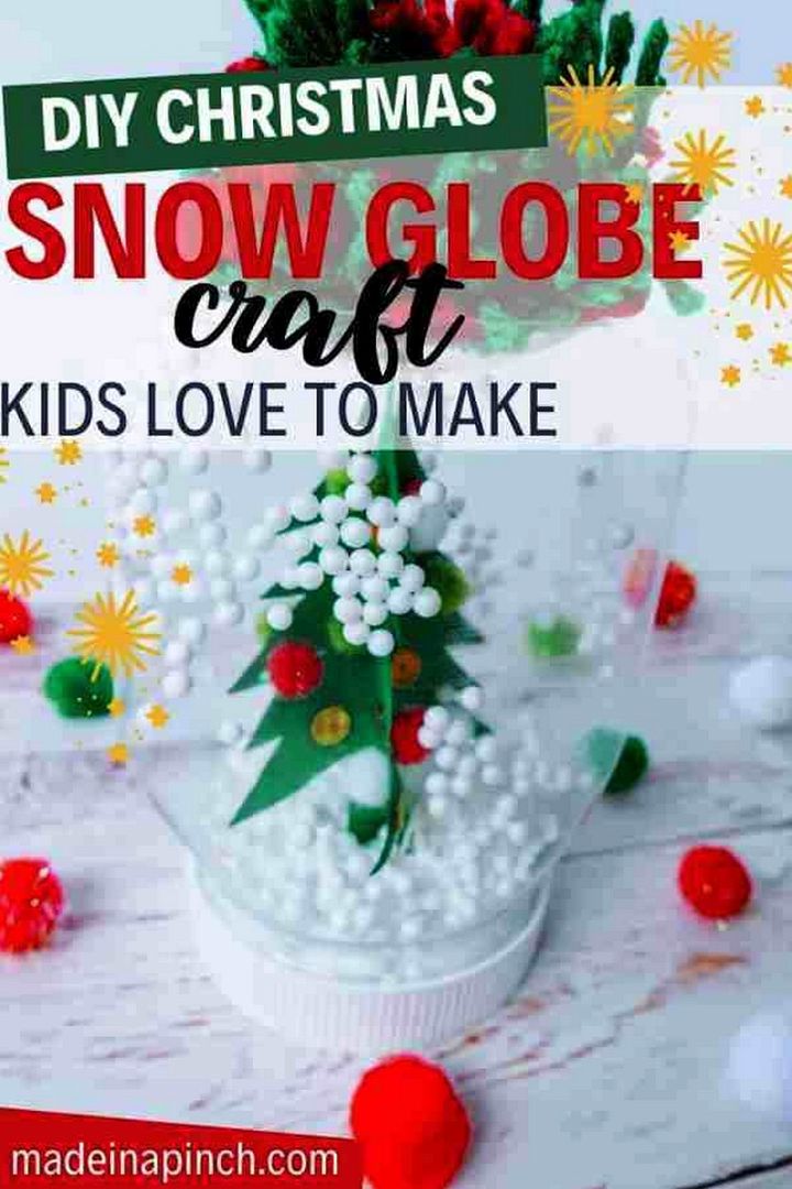 DIY Mason Jar Snow Globe Beautiful Craft in Minutes