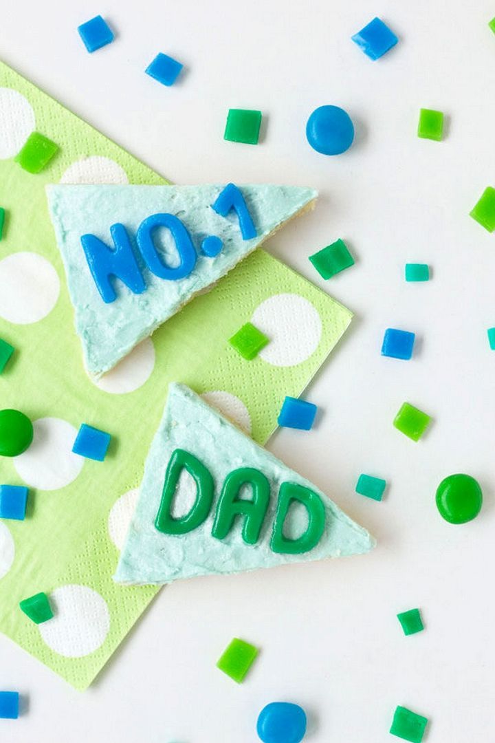 DIY Pennant Flag Cookies