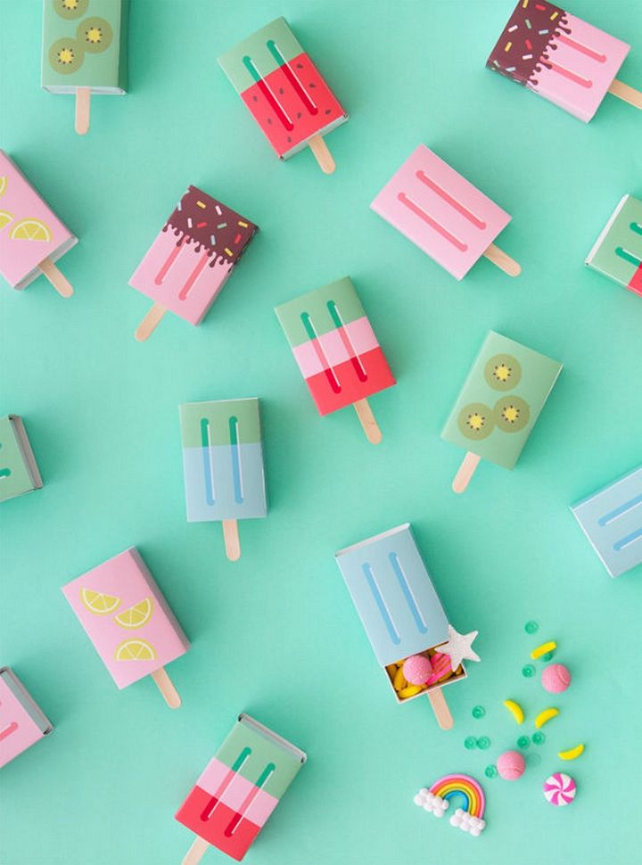 DIY Popsicle Favor Boxes