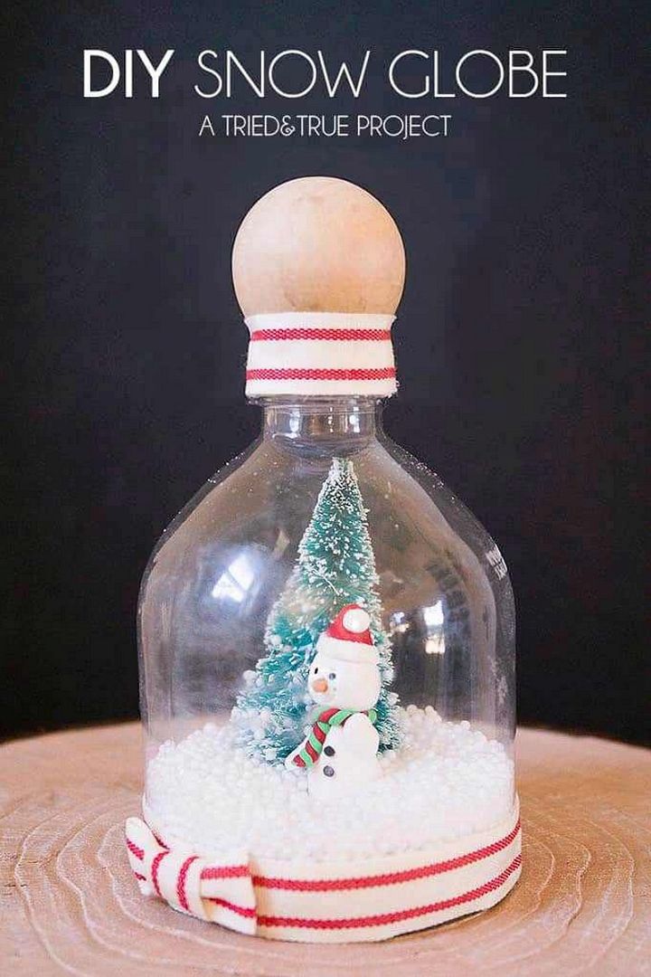 DIY Recycled Snow Globe