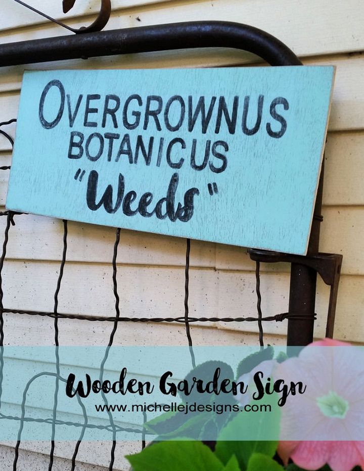 DIY Wooden Garden Sign