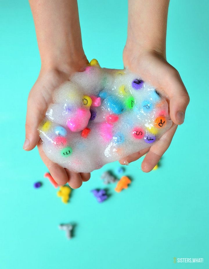 Easy See Through I Spy Slime Recipe without Borax