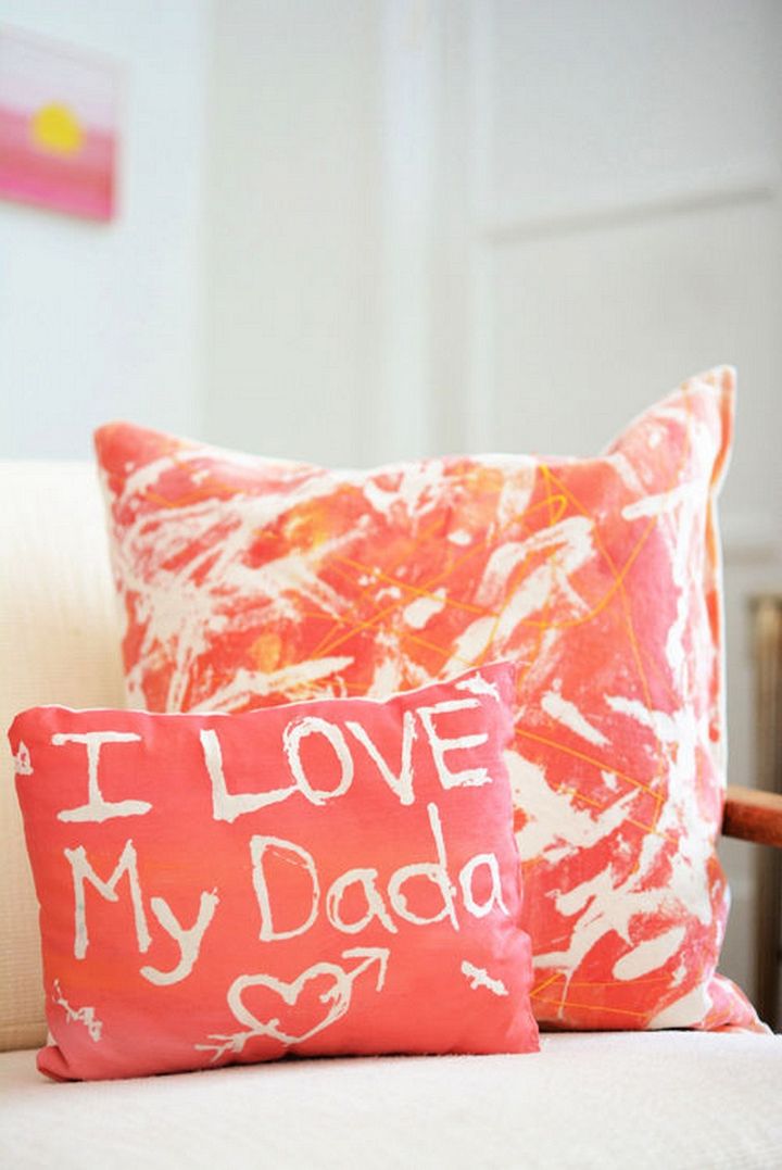 Fabric Resist Art Pillows – Awesome Mothers and Fathers Day Gift