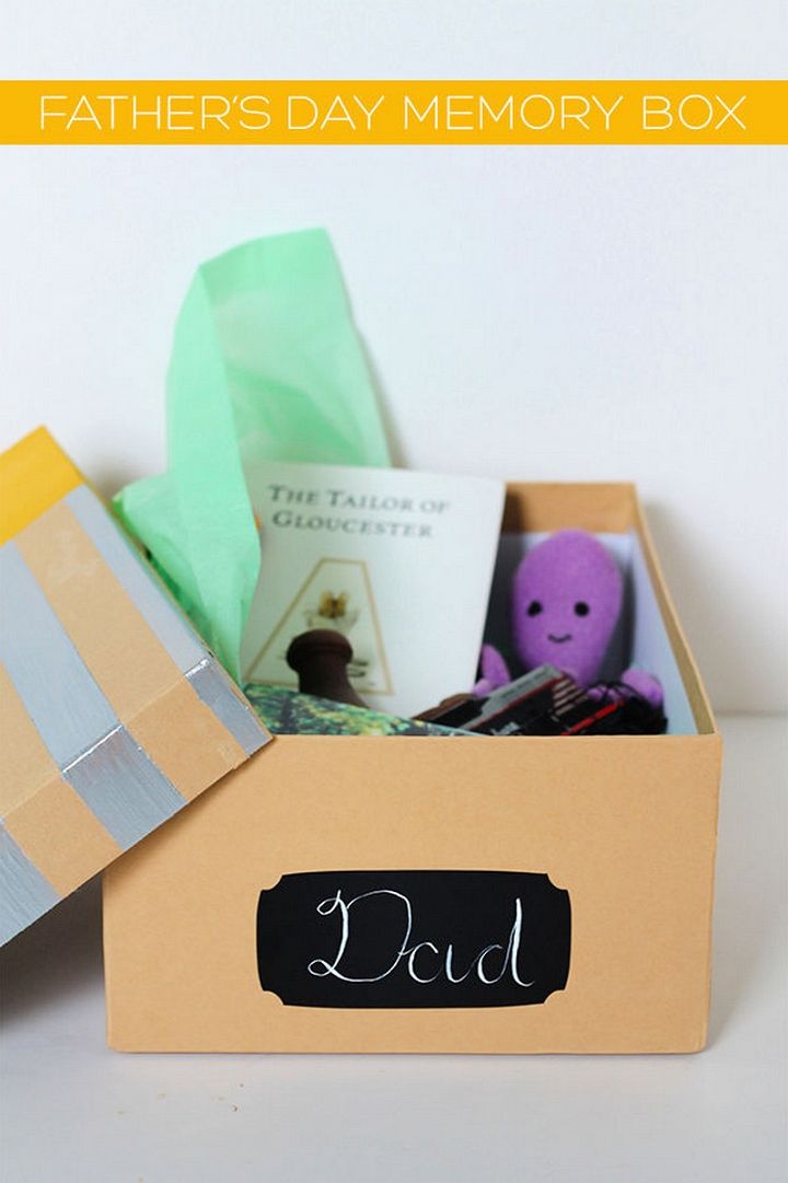 Fathers Day Memory Box DIY