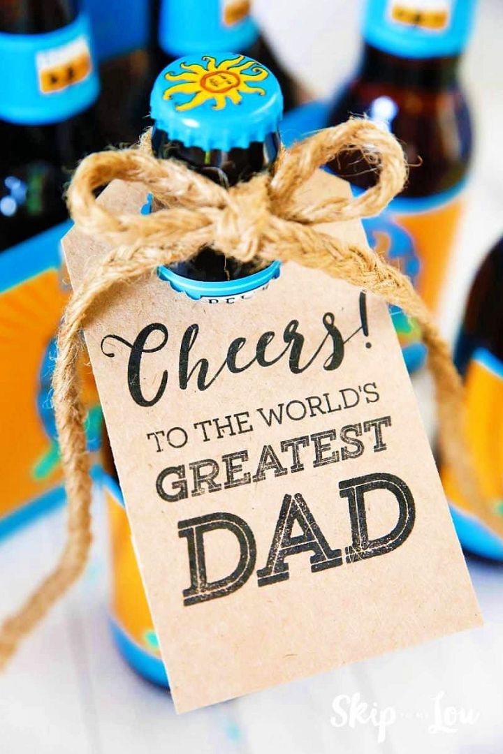 Fathers Day Printable Bottle Tags