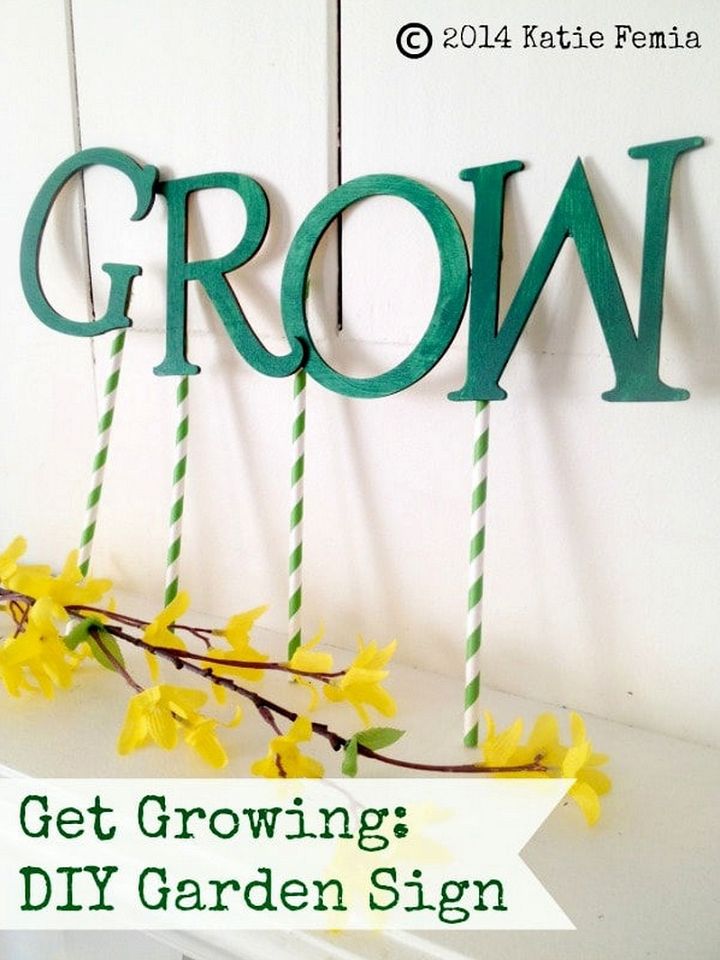 Get Growing DIY Garden Sign