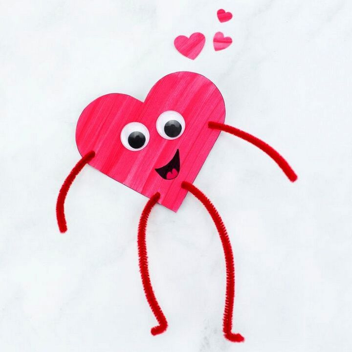 Heart Buddies Easy Valentines Day Craft for Kids