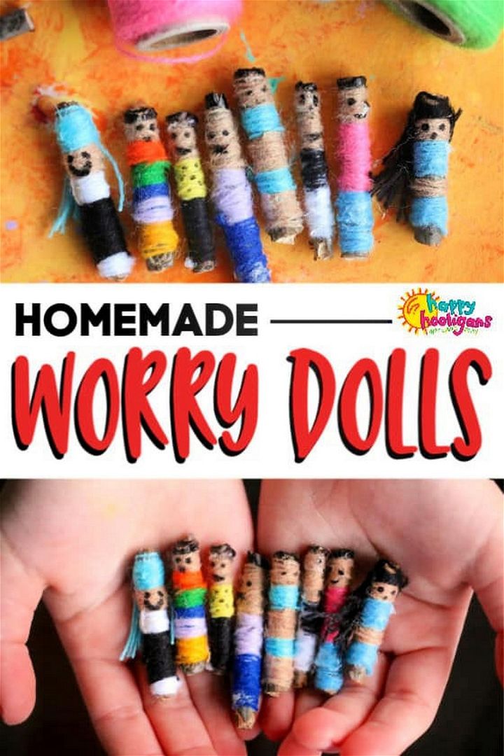 Homemade Worry Dolls for Kids to Make