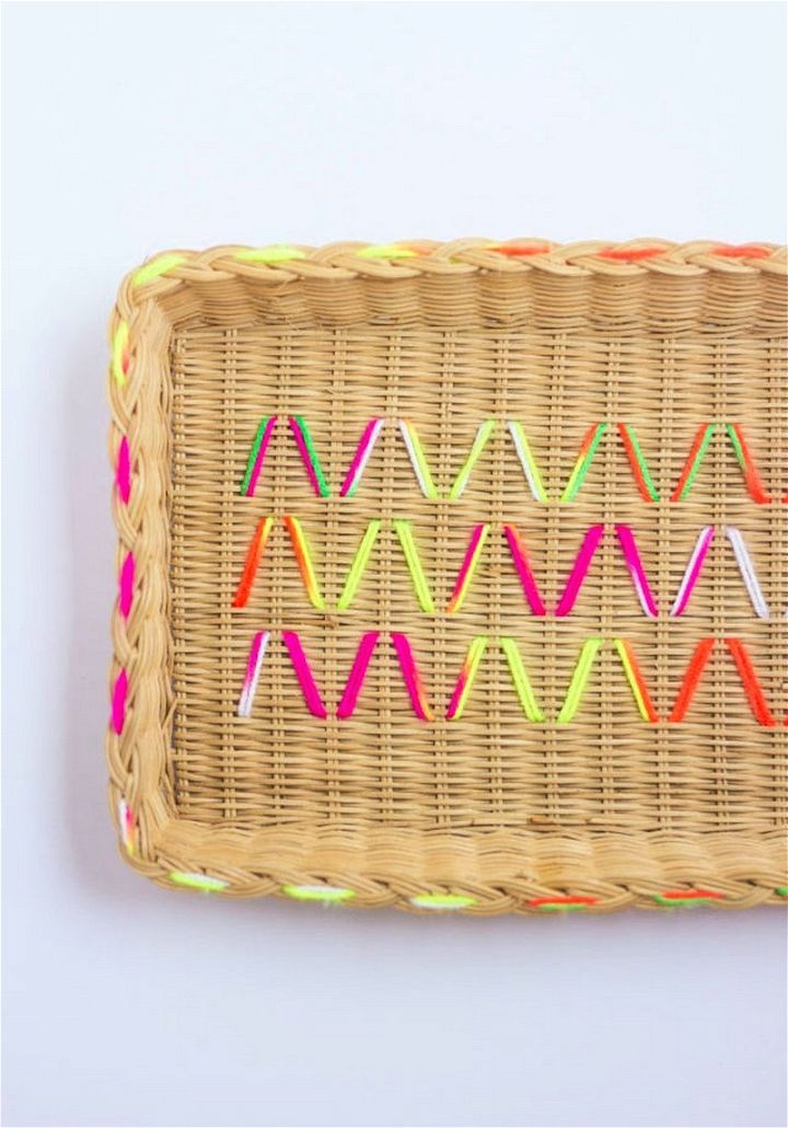How To Embroider Baskets With Yarn