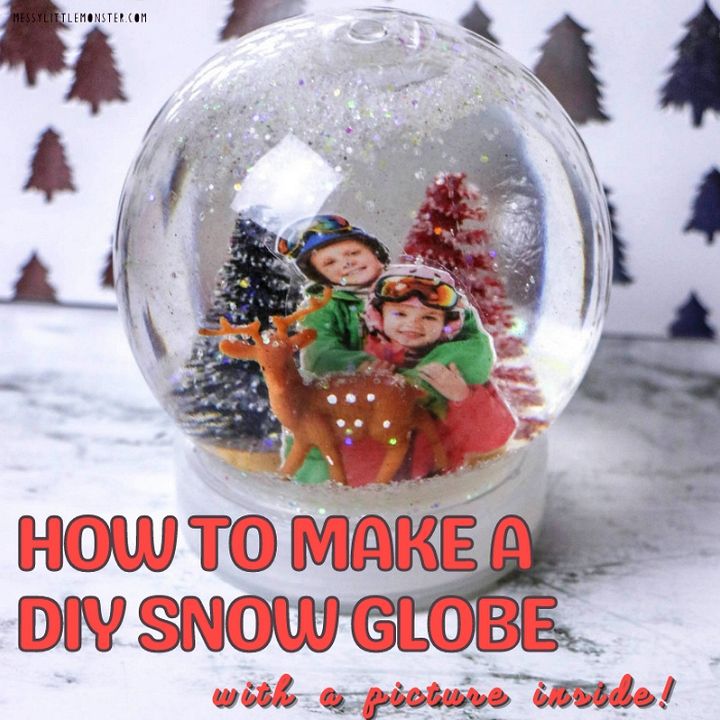 How To Make A DIY Snow Globe With A Picture