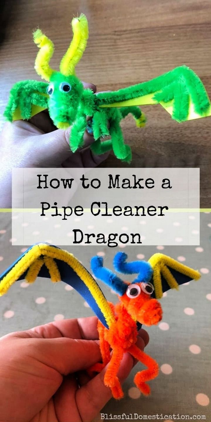 How To Make A Pipe Cleaner Dragon