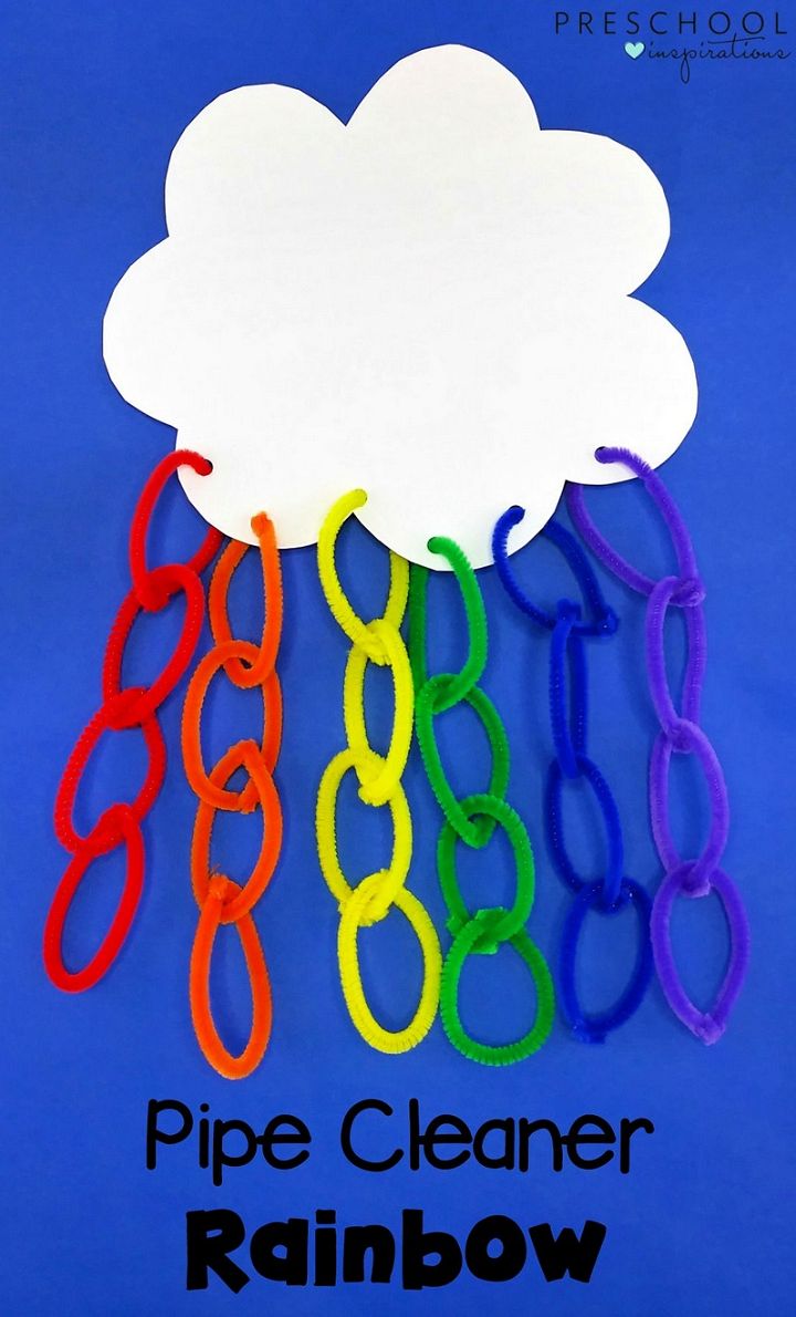 How To Make A Preschool Rainbow Craft With Pipe Cleaners