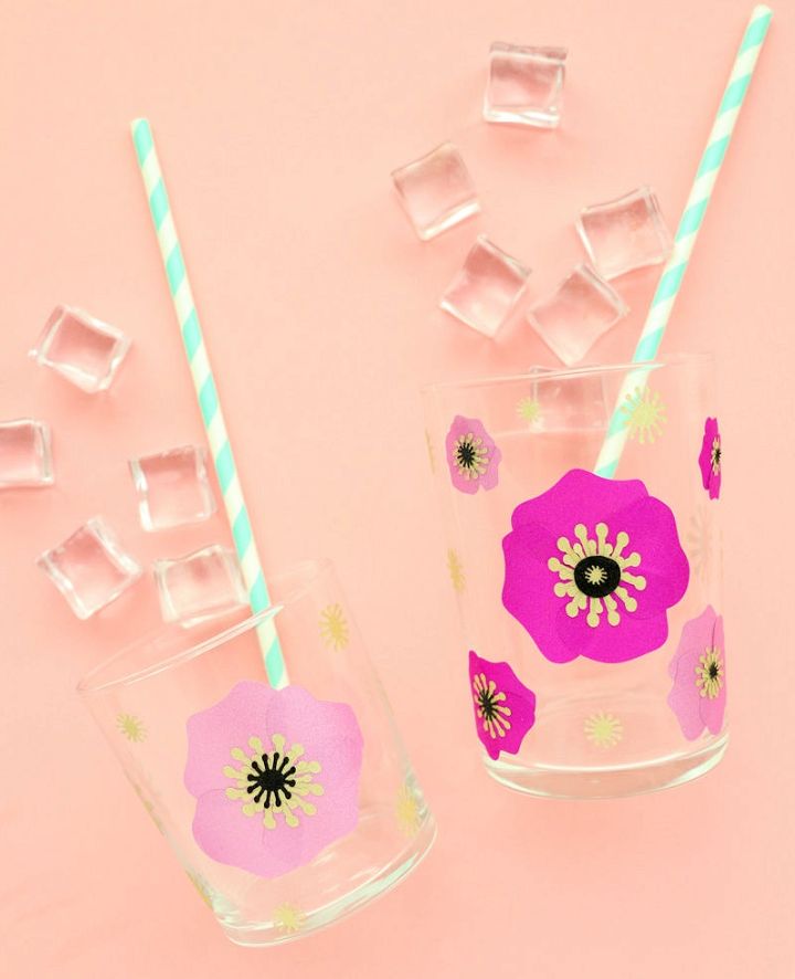 How To Make Floral Cocktail Glasses