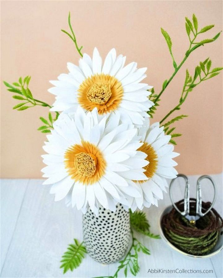 How to Make Paper Daisy Flowers Step by Step