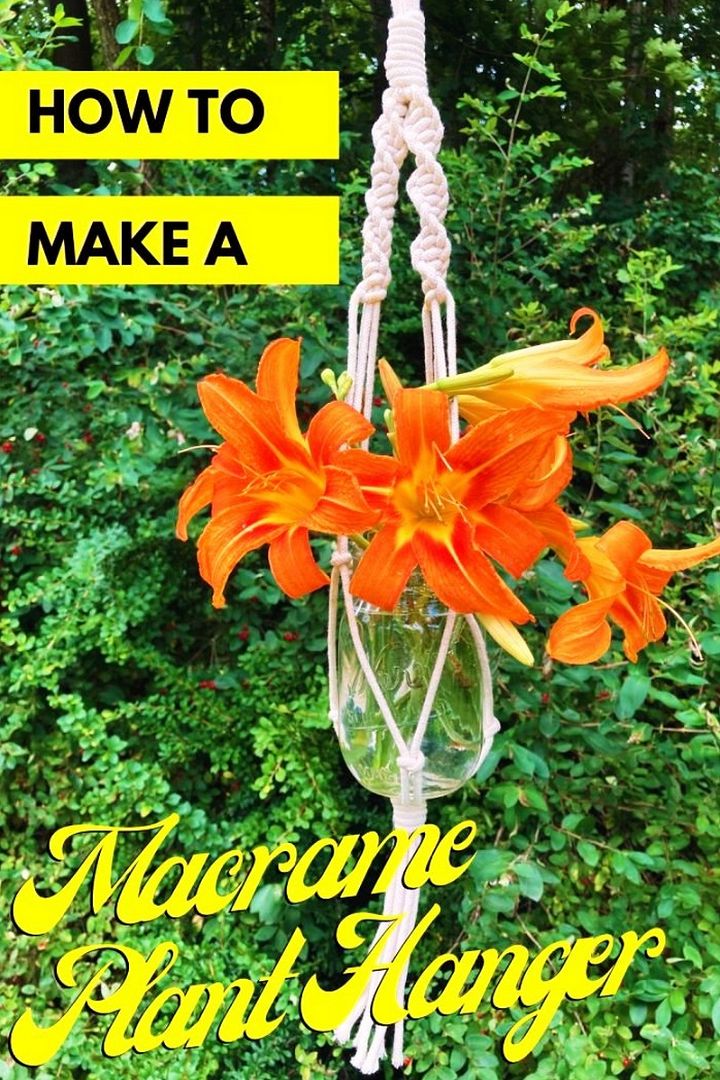 How to Make a Macrame Plant Hanger 1