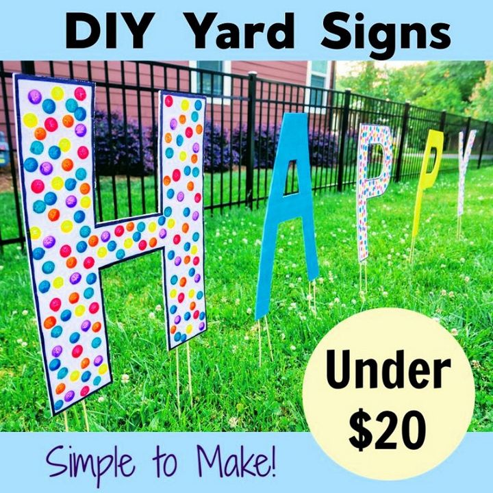 Inexpensive DIY Yard Signs