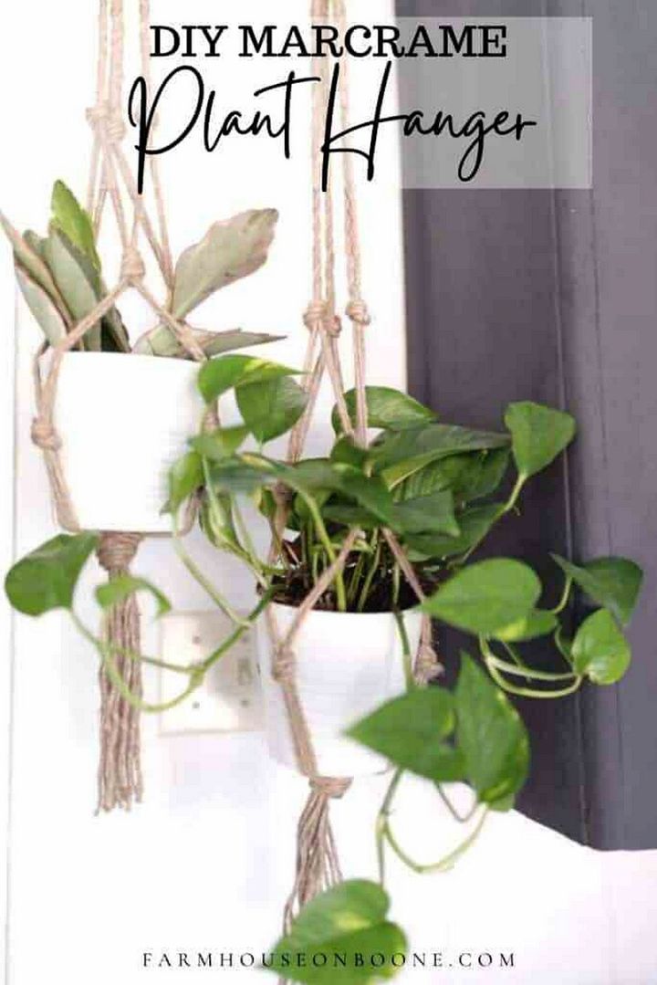 Macrame Plant Hanger DIY