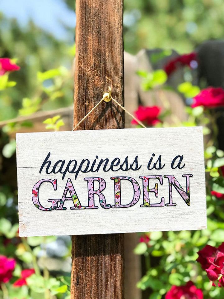 Make an Easy Mini Garden Sign