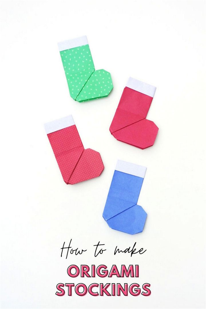 Origami Stocking Santa Boot