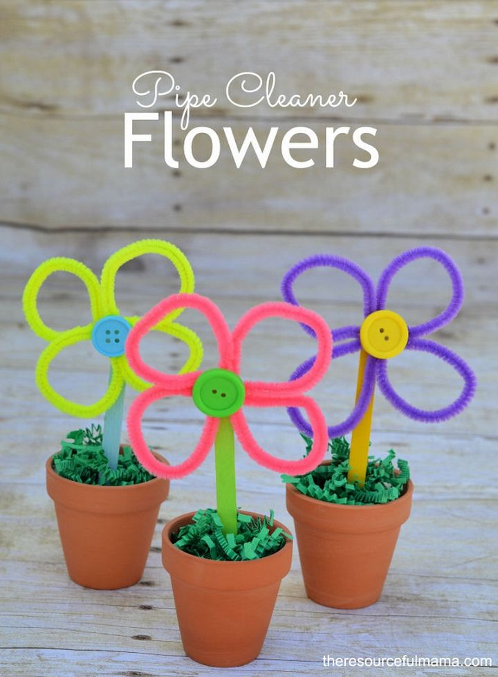 Pipe Cleaner Flower Craft