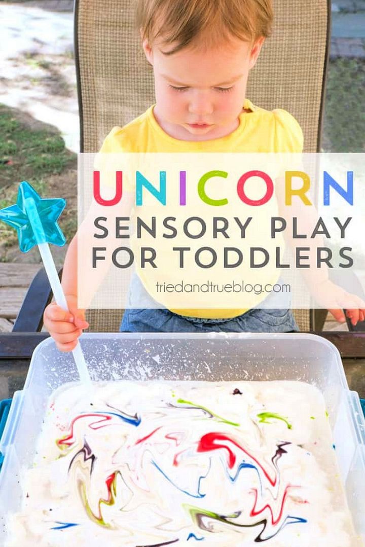 Unicorn Sensory Play for Toddlers