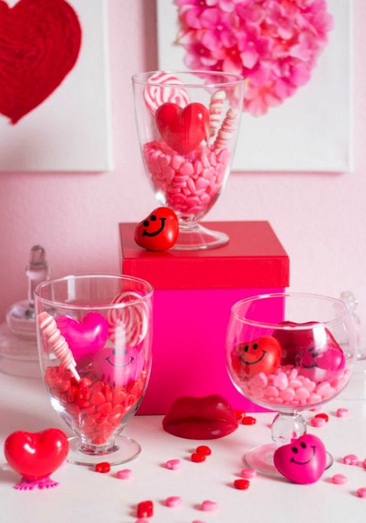 Valentines Day Candy Terrariums