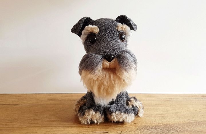 Amigurumi Schnauzer Dog With Fur