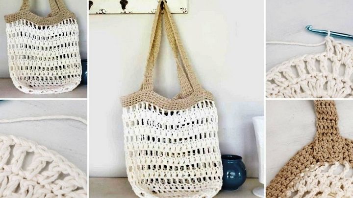 Beginner Crochet Market Tote Bag