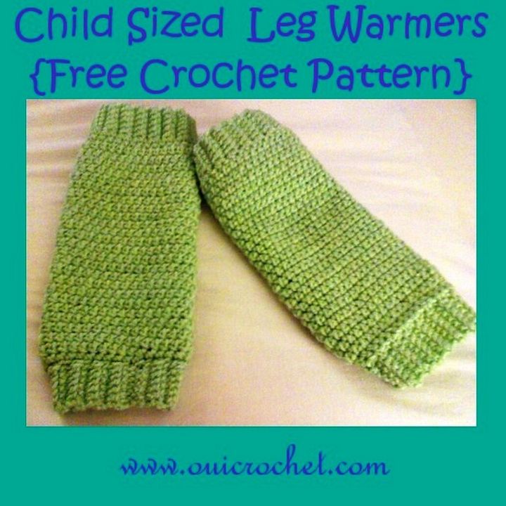 Child Sized Leg Warmers Free Crochet Pattern