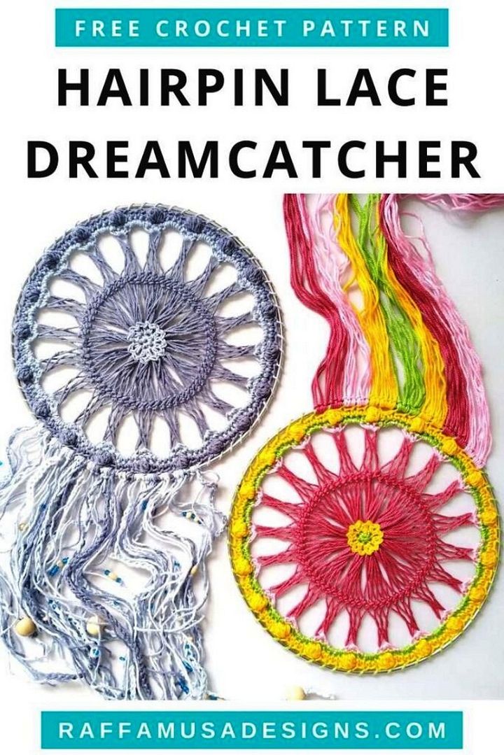 Crochet Hairpin Lace Dreamcatcher