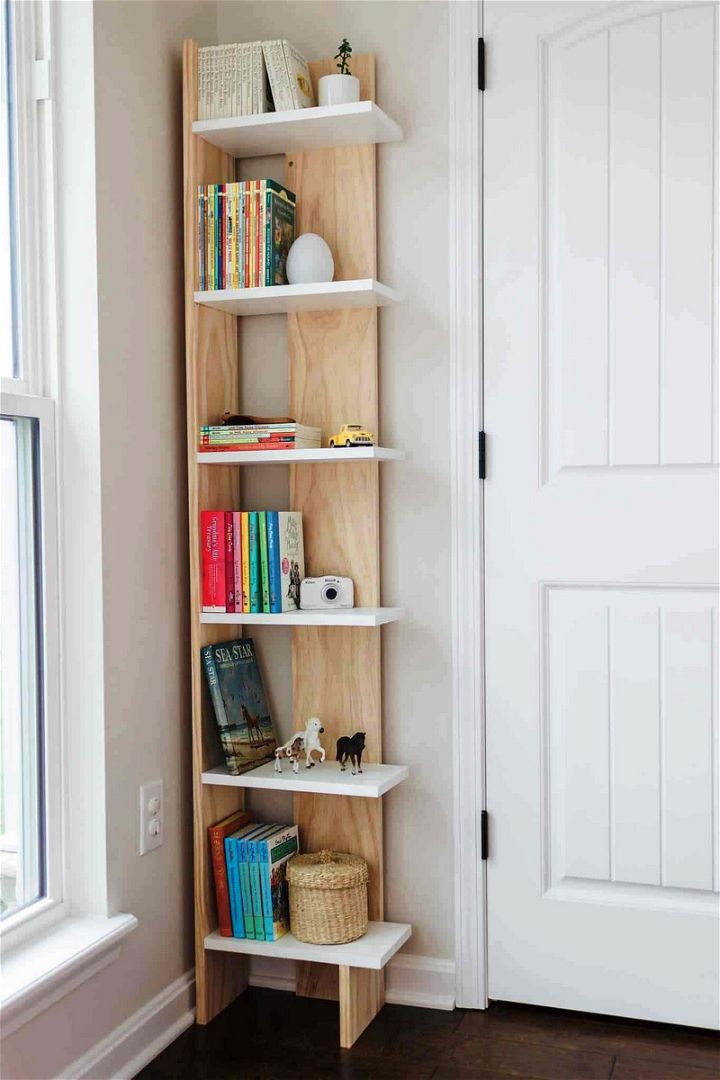 DIY 60 Corner Bookcase