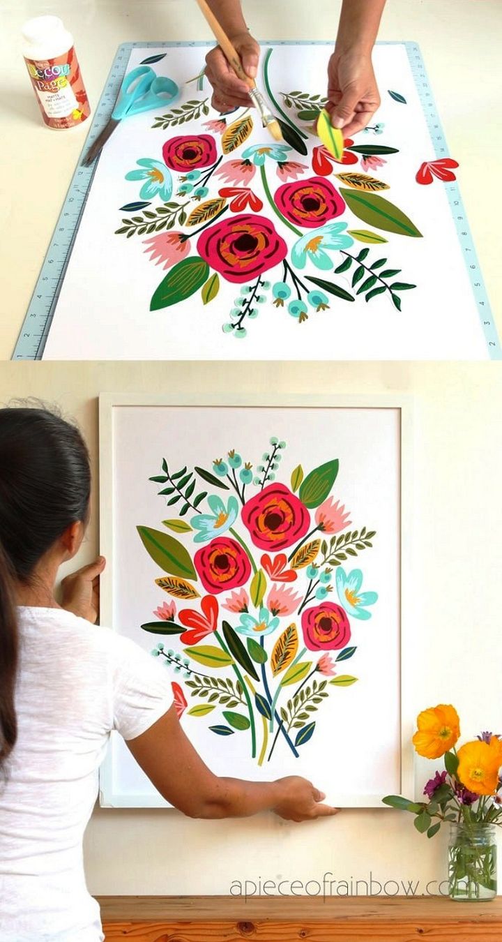 DIY Beautiful Large Wall Art