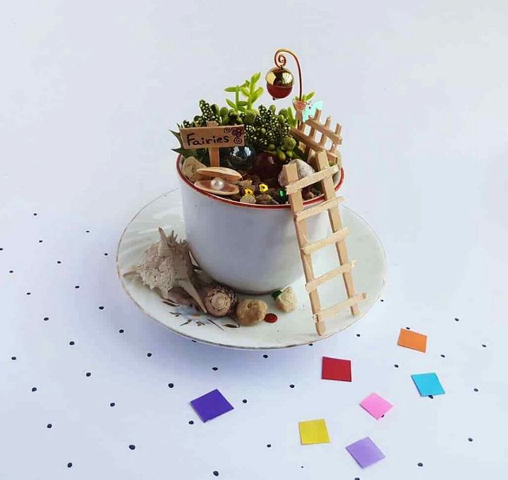 DIY Fairy Garden in a Teacup