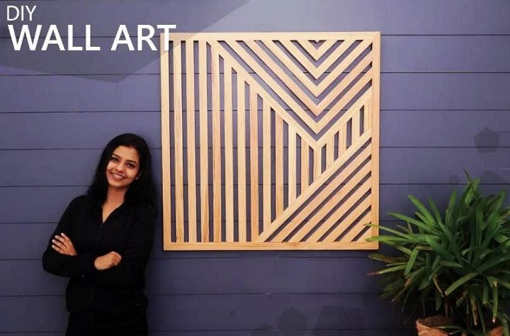 DIY Geometric Wood Wall Art Tutorial