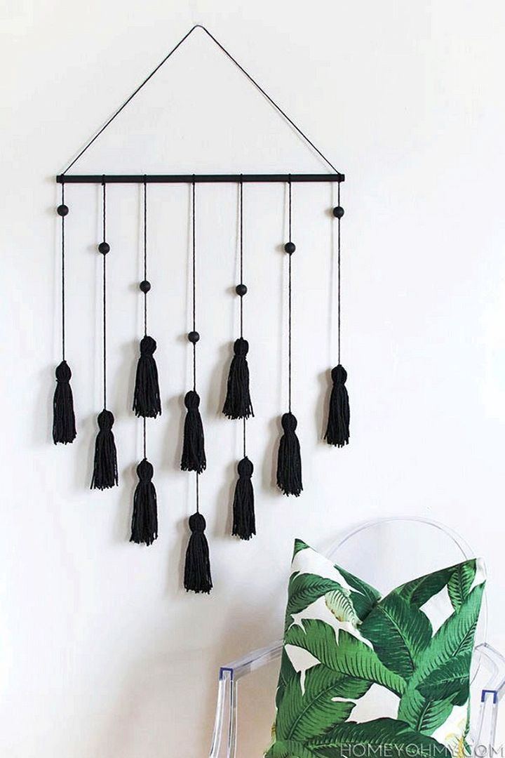 DIY Modern Tassel Wall Hanging