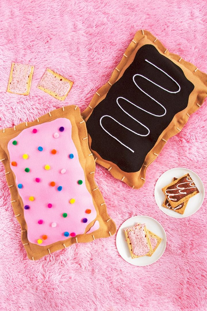 DIY No Sew Pop Tart Pillow