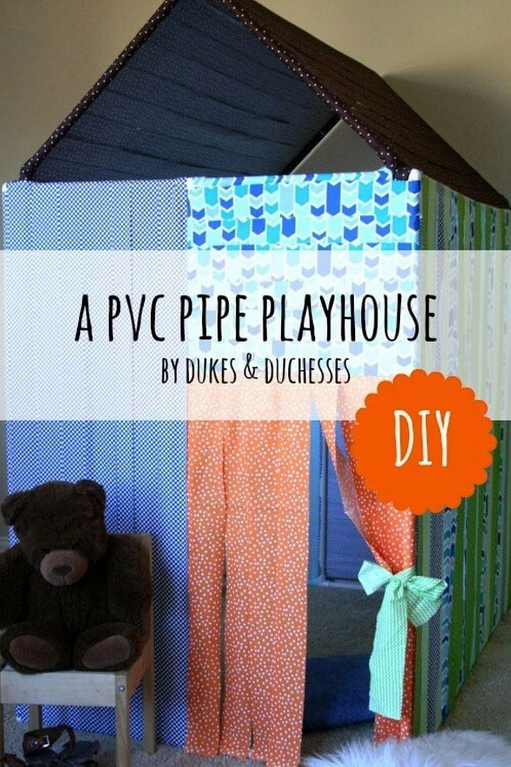 DIY PVC Pipe Playhouse