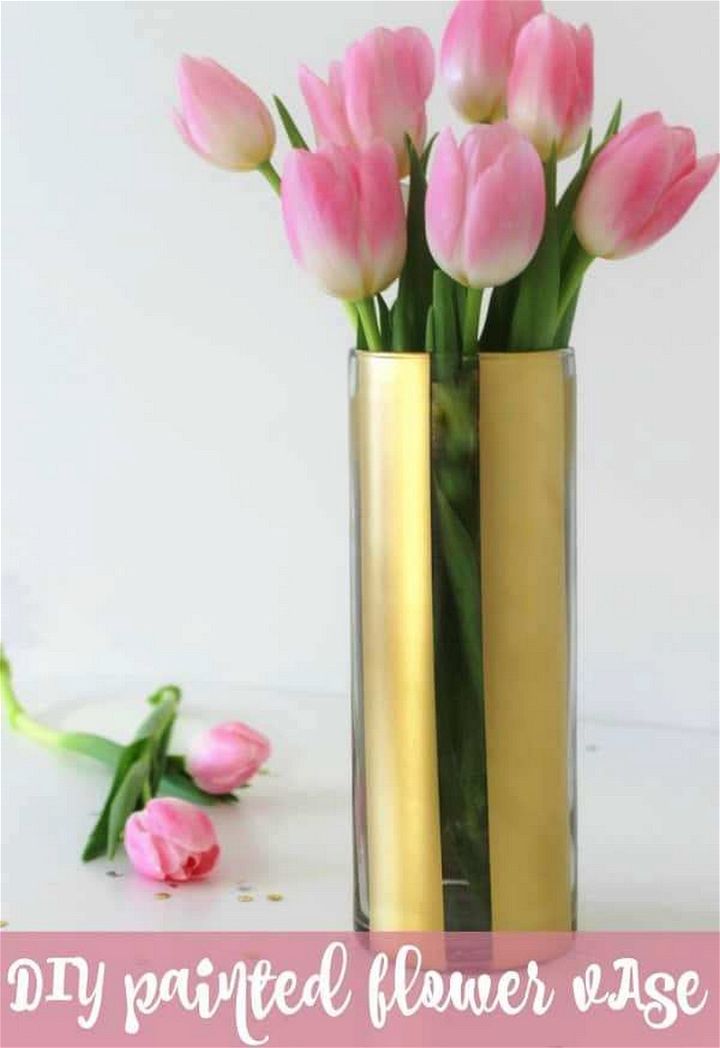 DIY Painted Flower Vase