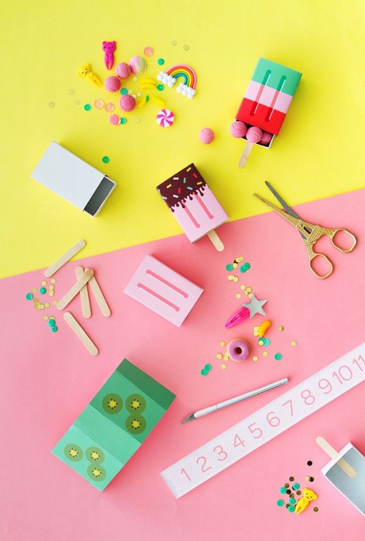 DIY Popsicle Favor Boxes