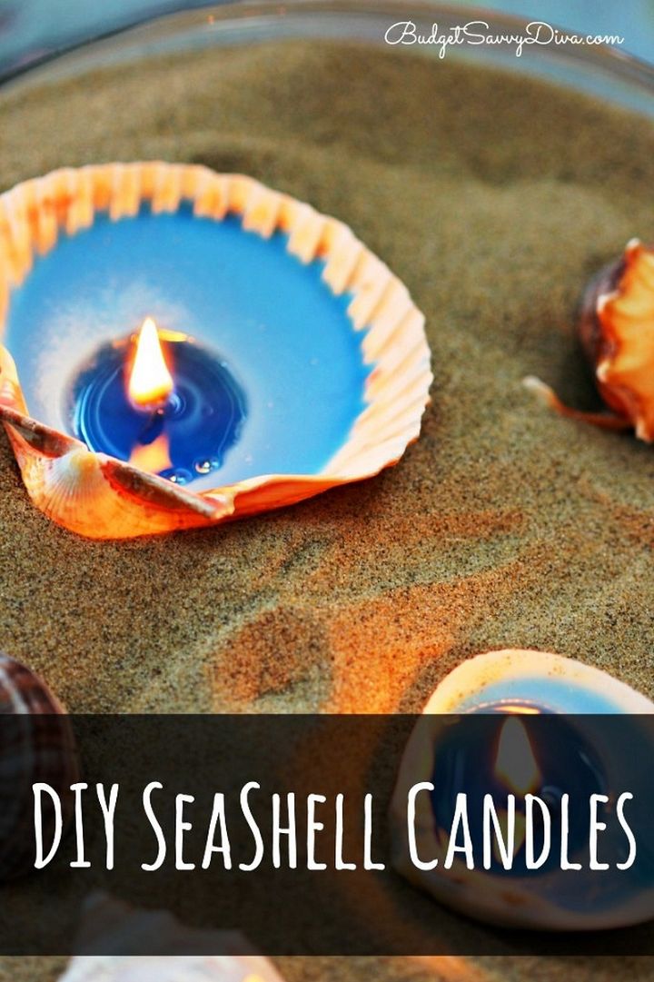 DIY Seashell Candles