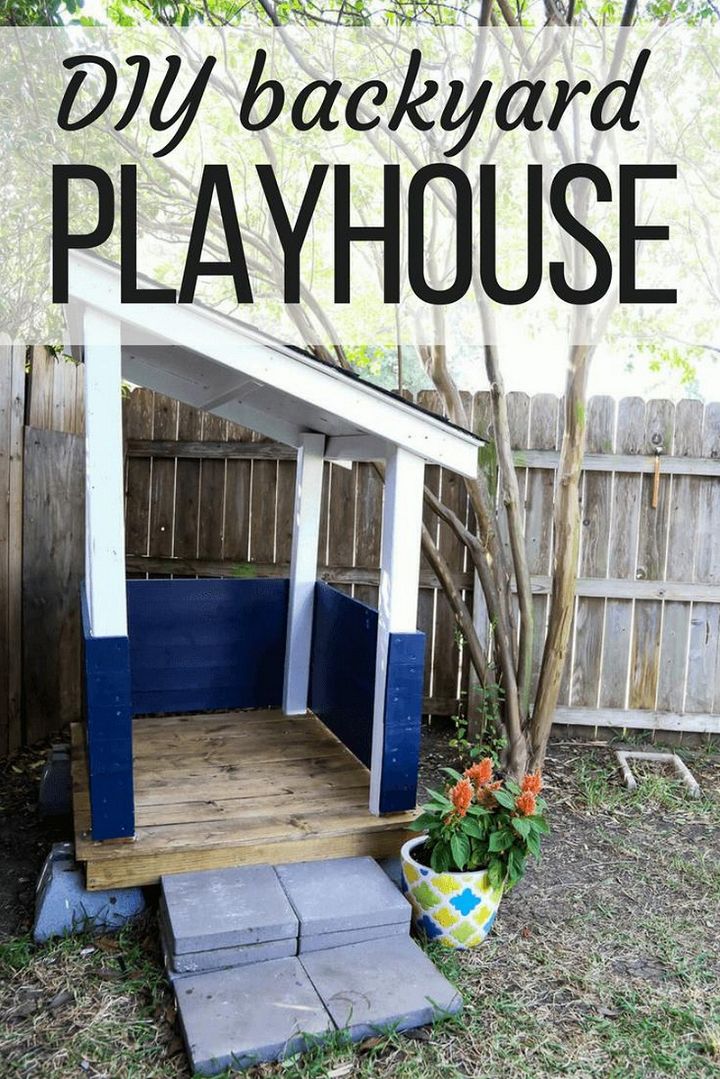 DIY Toddler Outdoor Playhouse