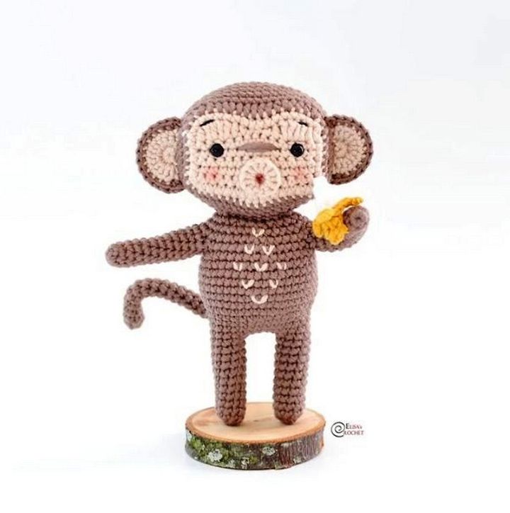 Derek the Monkey Free Crochet Pattern
