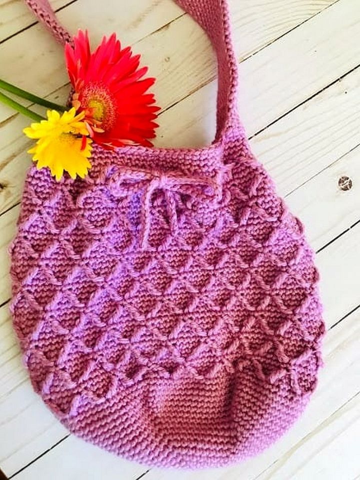 Diamond Cable Bag – FREE Crochet Pattern