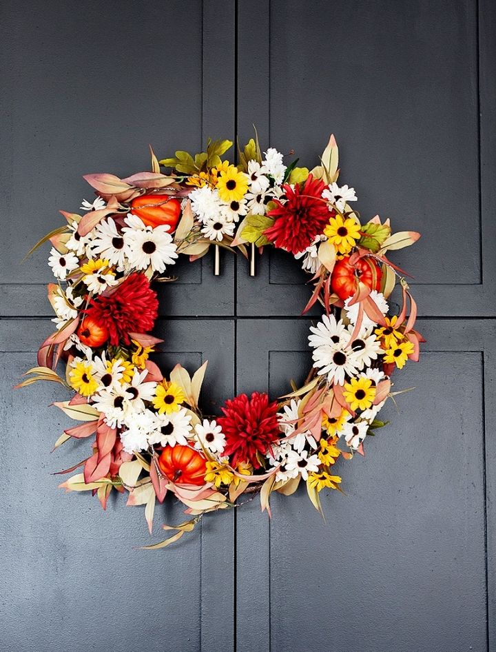 Dollar Store Fall wreath