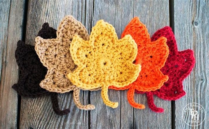 Fall Maple Leaves Free Crochet Pattern
