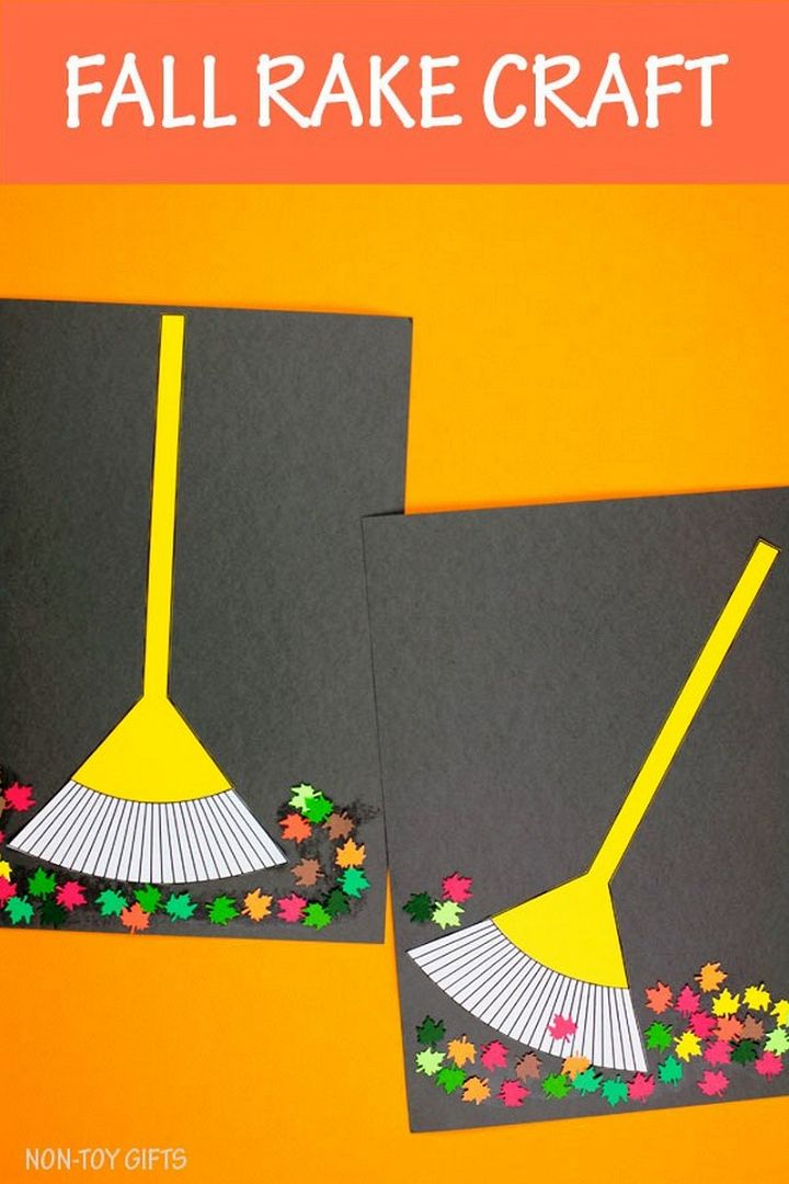 Fall Rake Craft For Kids