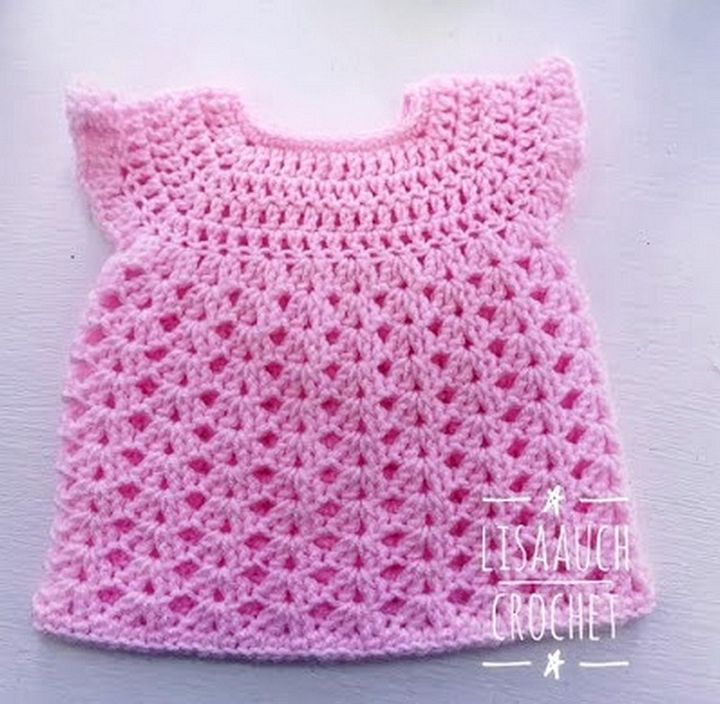 Free Crochet Dress Pattern for Newborn