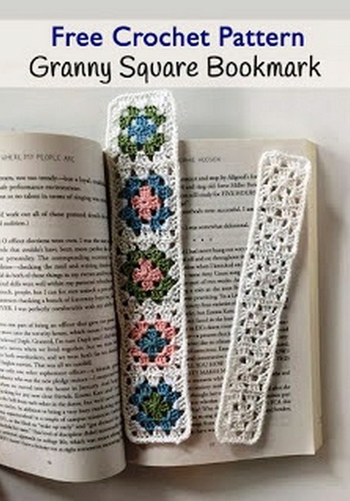 Free Crochet Pattern – Granny Square Bookmark